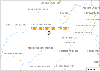 map of San Juan Igualtepec