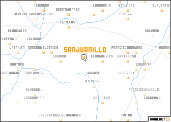 map of San Juanillo