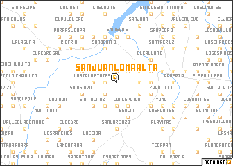 map of San Juan Loma Alta