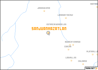 map of San Juan Mazatlán