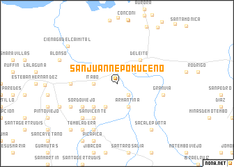 map of San Juan Nepomuceno