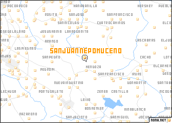 map of San Juan Nepomuceno
