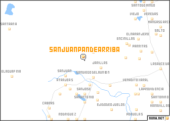 map of San Juan Pan de Arriba