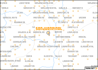 map of San Juan Pinal