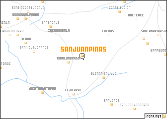 map of San Juan Piñas