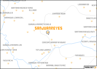 map of San Juan Reyes