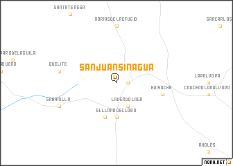map of San Juan sin Agua
