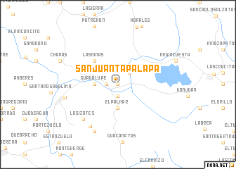 map of San Juan Tapalapa