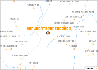 map of San Juan Tepanzacoaco