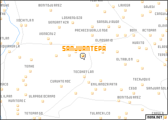 map of San Juan Tepa