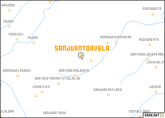 map of San Juan Toavela