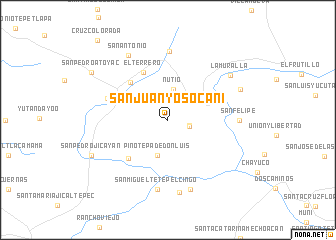 map of San Juan Yosocaní