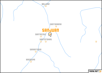 map of San Juan