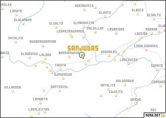 map of San Judas