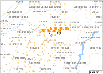 map of San Judas