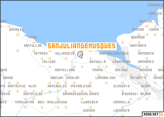 map of San Julián de Musques