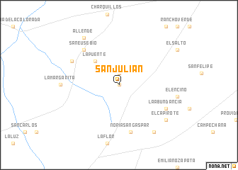 map of San Julián