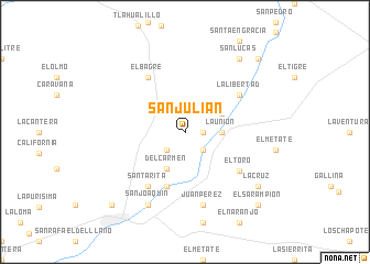 map of San Julián