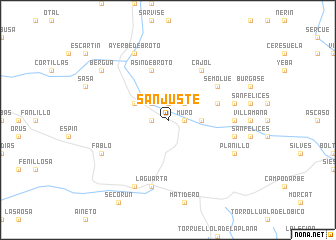 map of San Juste