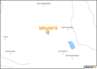 map of San Justo