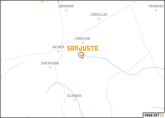 map of San Justo