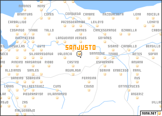 map of San Justo