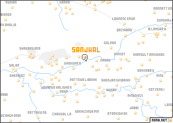 map of Sanjwāl