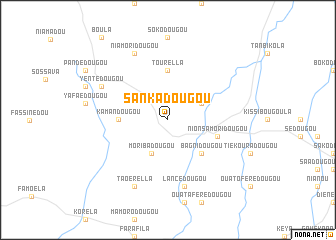 map of Sankadougou