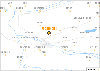 map of Sankaļi