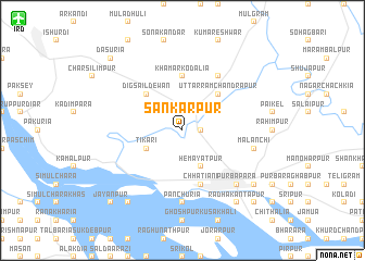 map of Sankarpur