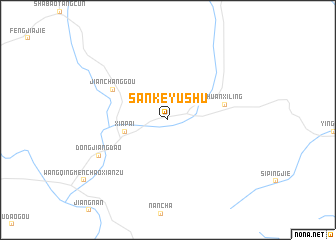 map of Sankeyushu