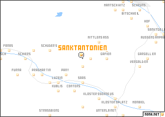 map of Sankt Antönien