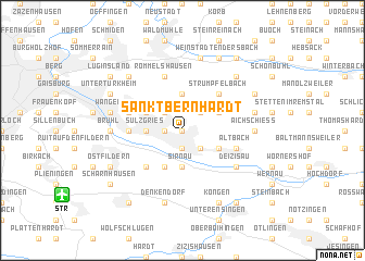 map of Sankt Bernhardt