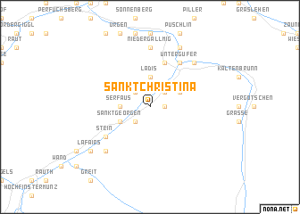 map of Sankt Christina