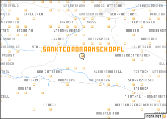 map of Sankt Corona am Schöpfl