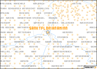 map of Sankt Florian am Inn