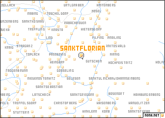 map of Sankt Florian