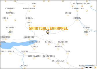 map of Sankt Gallenkappel