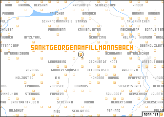 map of Sankt Georgen am Fillmannsbach