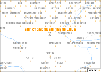 map of Sankt Georgen in der Klaus