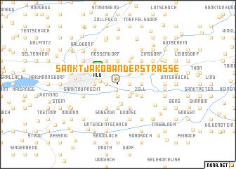 map of Sankt Jakob an der Strasse