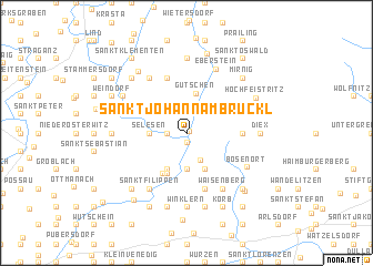 map of Sankt Johann am Brückl