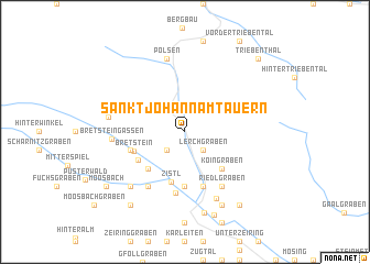 map of Sankt Johann am Tauern