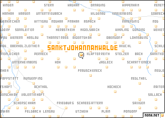 map of Sankt Johann am Walde