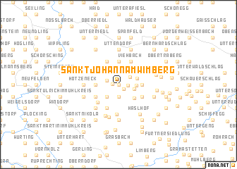 map of Sankt Johann am Wimberg