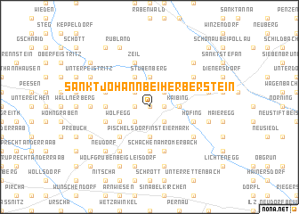 map of Sankt Johann bei Herberstein