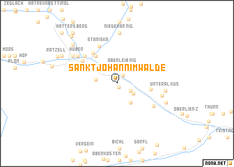 map of Sankt Johann im Walde