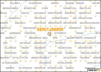 map of Sankt Johann