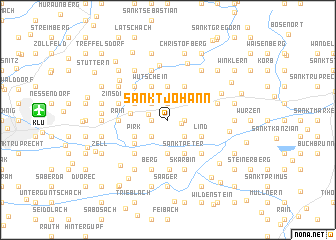 map of Sankt Johann