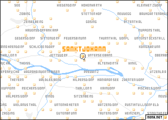 map of Sankt Johann